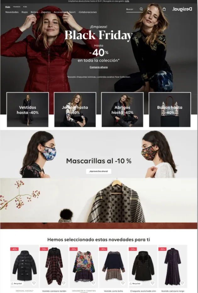 Desigual · Lanzamientos, Black Friday y rebajas